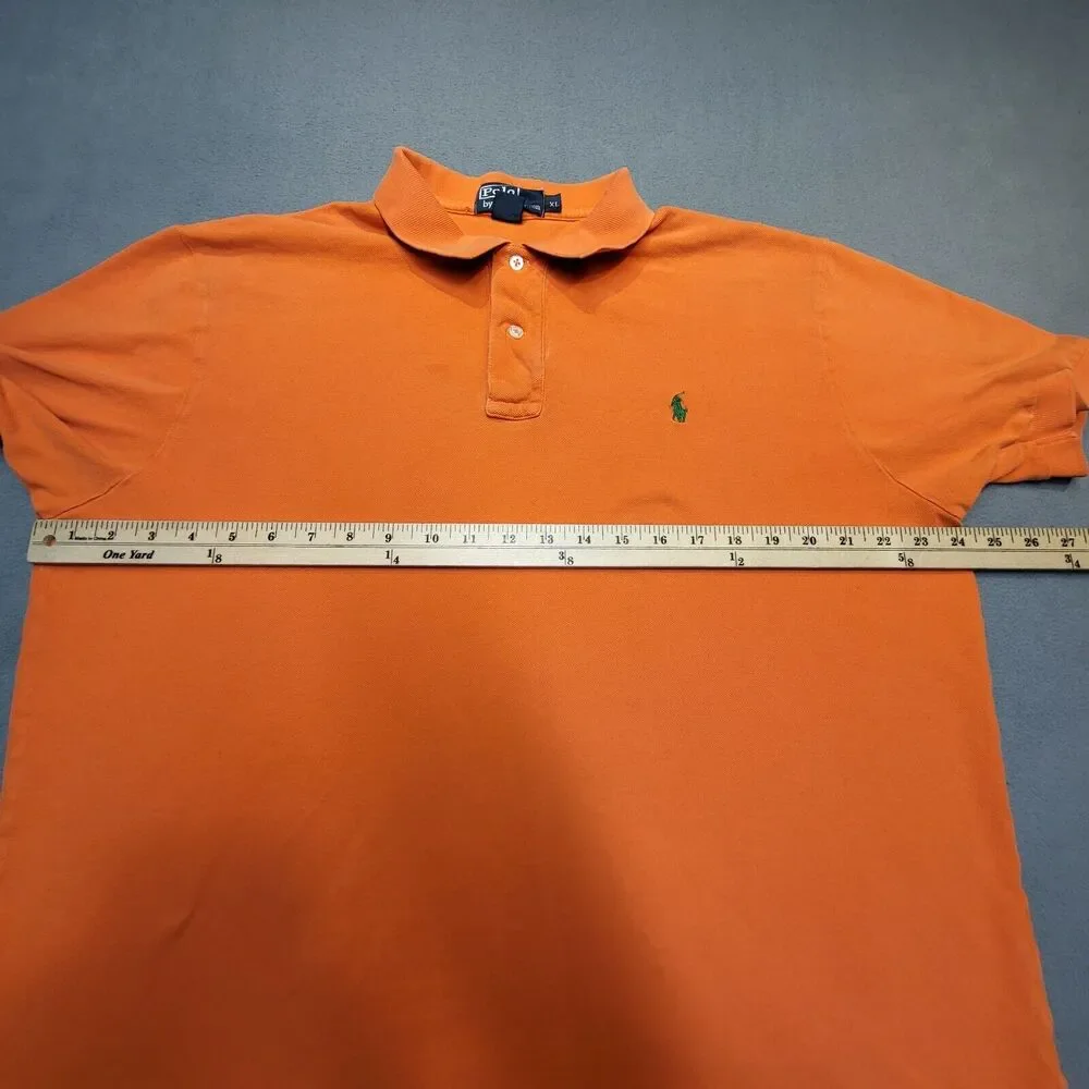 Ralph Lauren Polo Shirt Mens XL Orange Short Sleeve Pony